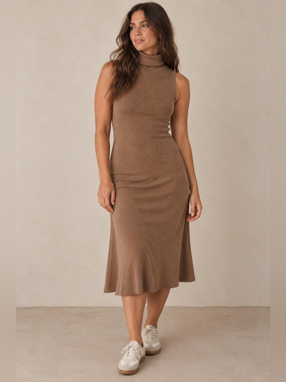 Aritzia Wilfred Mimi Sleeveless Turtleneck Sweater Dress - Size XL